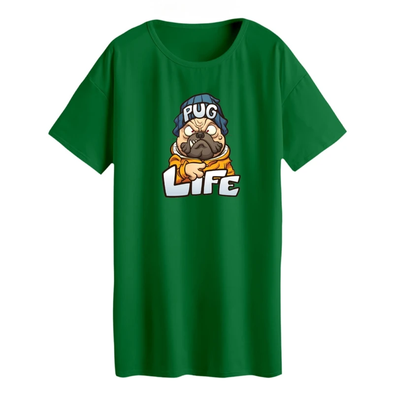 تی شرت لانگ آستین کوتاه زنانه مدل سگ کد 3