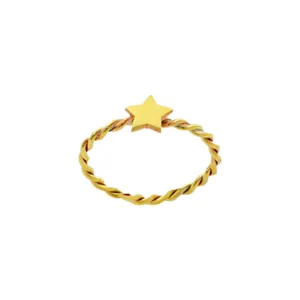 انگشتر نقره زنانه دلی جم طرح  ستاره  کد D 538