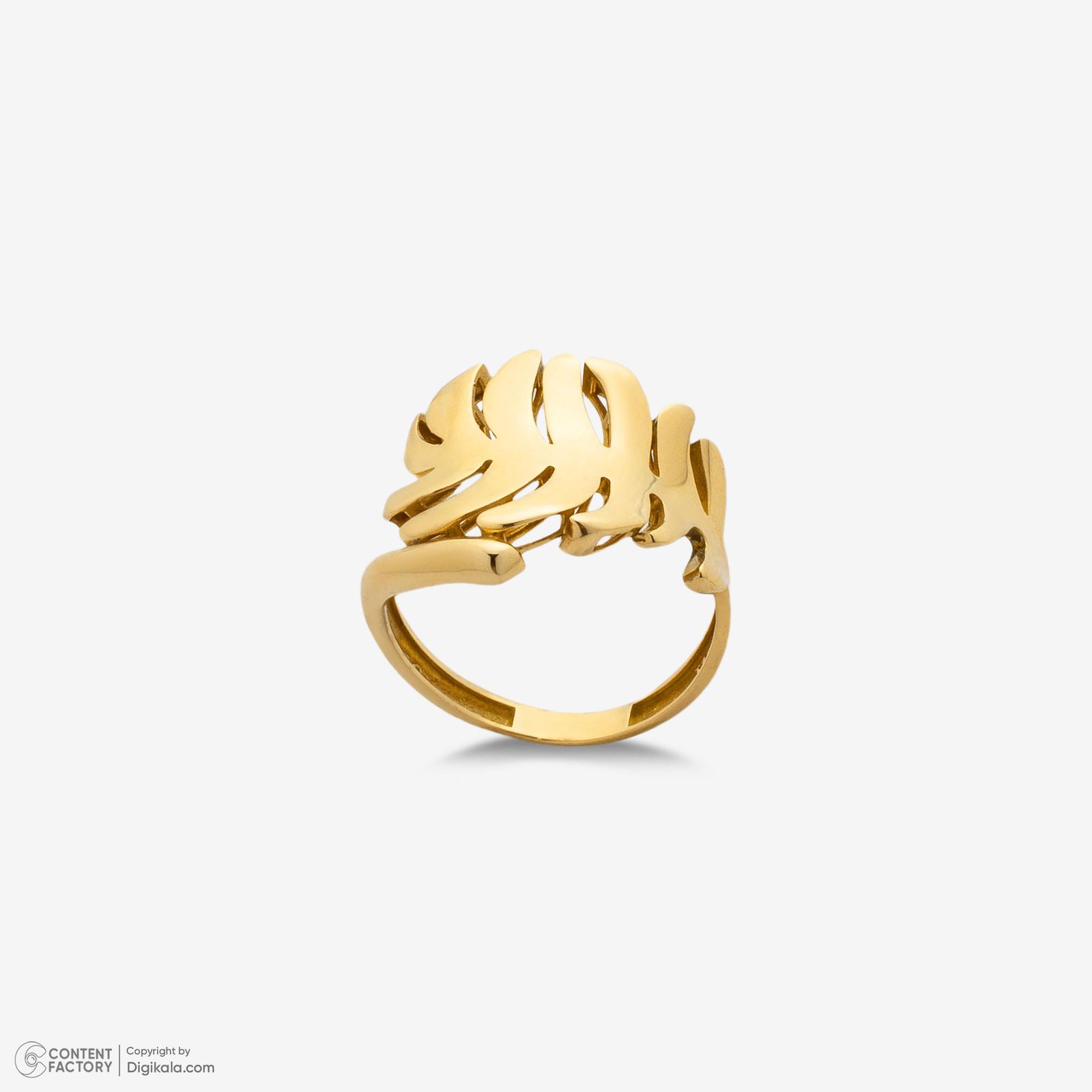 انگشتر طلا 18 عیار زنانه گلدم مدل R348004 سایز 54 -  - 7