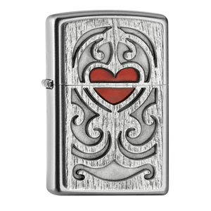 فندک زیپو مدل Wood heart emblem