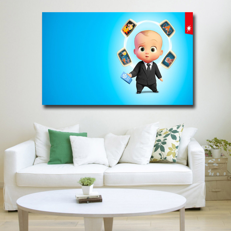 تابلو کودک و نوزاد مدل بچه رئیس کد 15