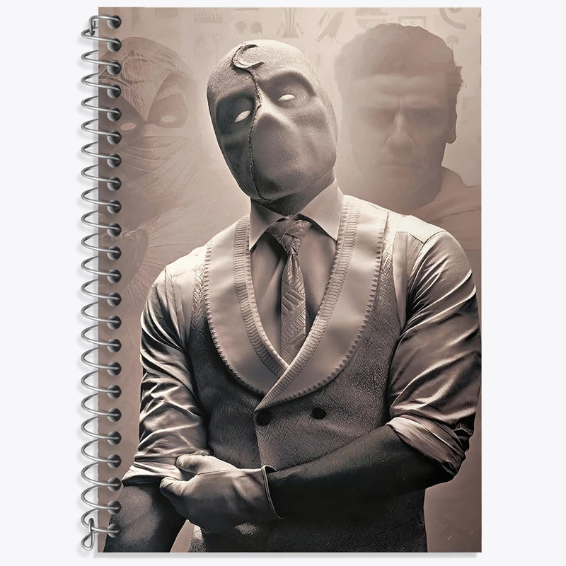 دفتر لغت 50 برگ خندالو طرح شوالیه ماه (Moon Knight) کد N2844