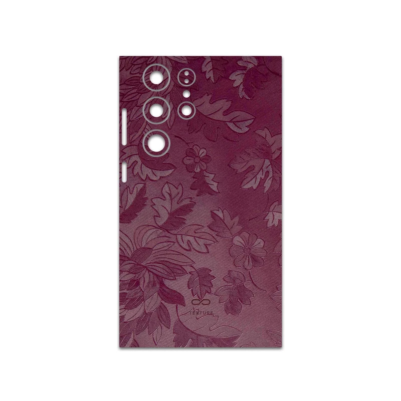 برچسب پوششی ماهوت مدل Red-Wildflower مناسب برای گوشی موبایل سامسونگ Galaxy S23 Ultra