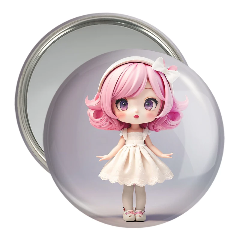 آینه جیبی خندالو مدل دخترانه (Girlish) کد 36877