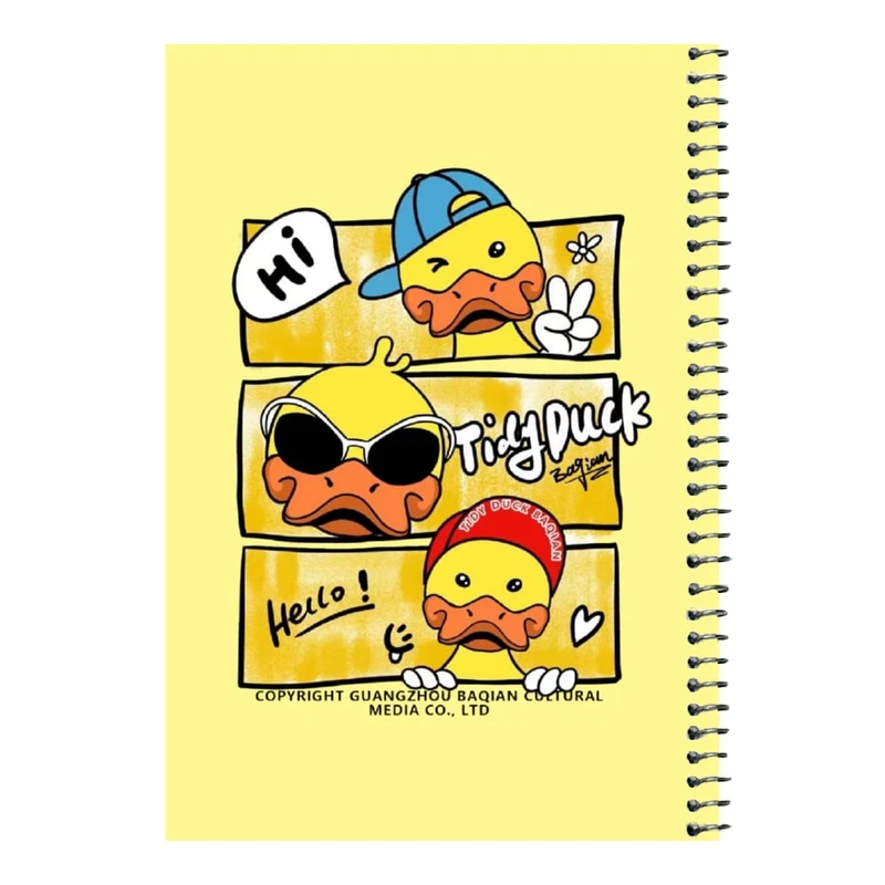 دفتر مشق 80 برگ اس جی طرح اردک های خوشحال    