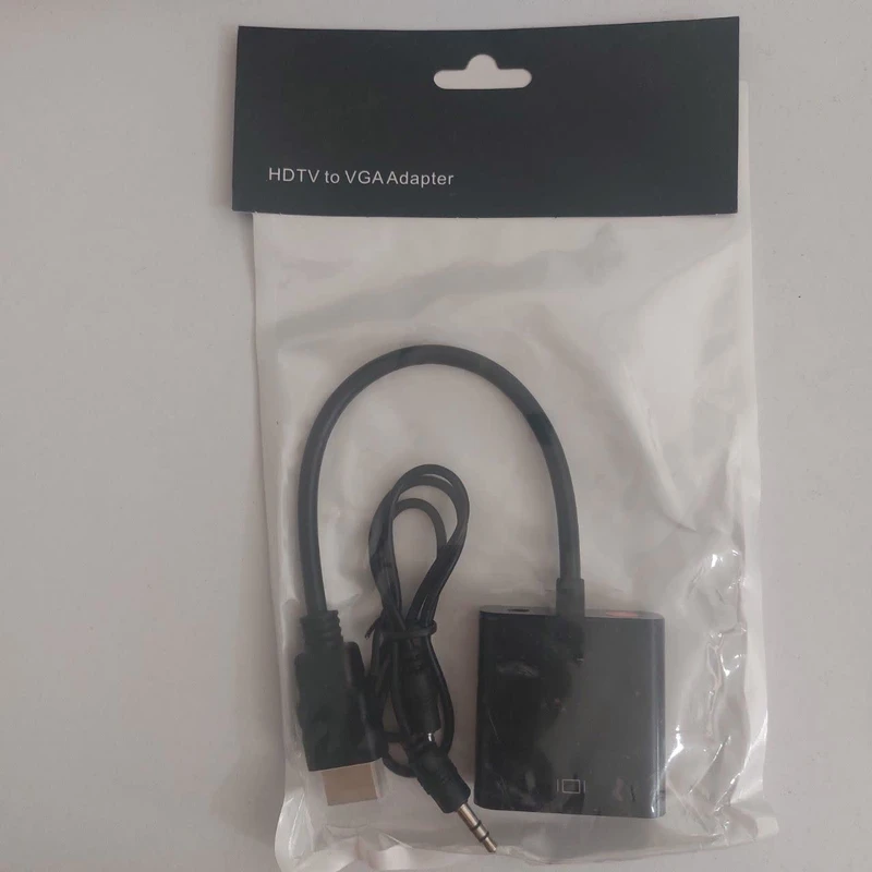 عکس شماره 3 : مبدل hdmi به vga مدل 5855 به همراه کابل aux