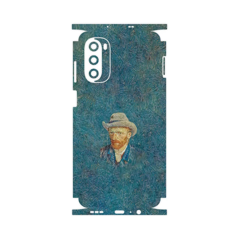 برچسب پوششی ماهوت مدل Self portrait with a gray felt hat-FullSkin مناسب برای گوشی موبایل موتورولا Moto G52