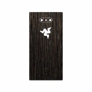 MAHOOT Dark-Gold-Stripes-Wood Cover Sticker for Razer Phone 2