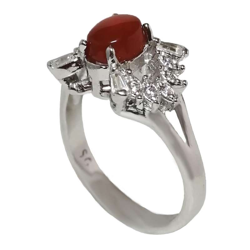 انگشتر نقره زنانه مدل عقیق یمن YW4178