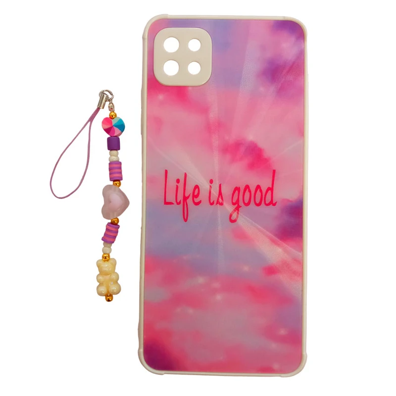 کاور طرح لیزری مدل آسمان کد A10160 مناسب برای گوشی موبایل سامسونگ Galaxy A22 5G به همراه بند آویز