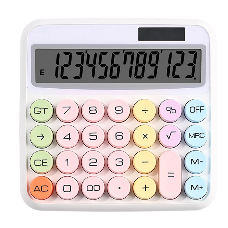 ماشین حساب رومیزی مدل خورشیدی پاستلی کد 2278