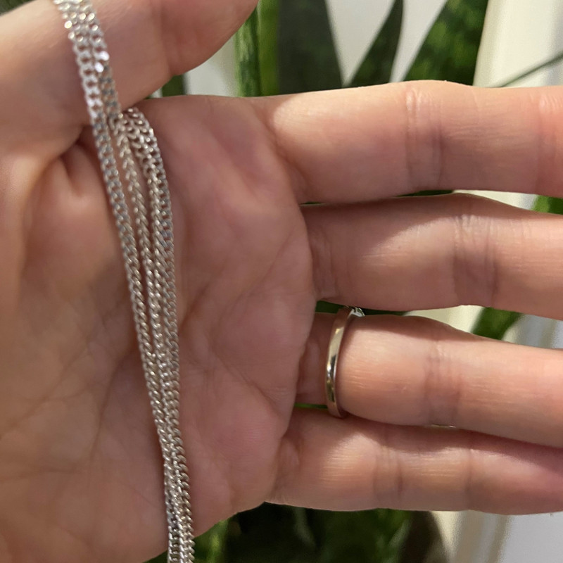 زنجیر نقره مردانه گالری ظهیرالدینی مدل CRT 55-60 GT