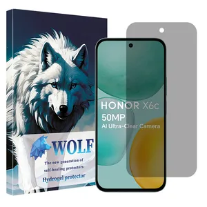 Wolf Tough model privacy screen protector suitable for Honor X6c mobile phone
