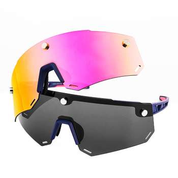 عینک دوچرخه سواری راک براس مدل دو لنز GL500 UV400 POLARIZE