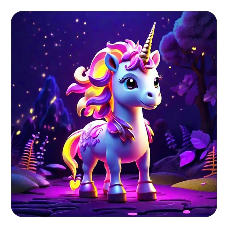 مگنت کاکتی طرح اسب تک شاخ و یونیکورن مدل mp30673