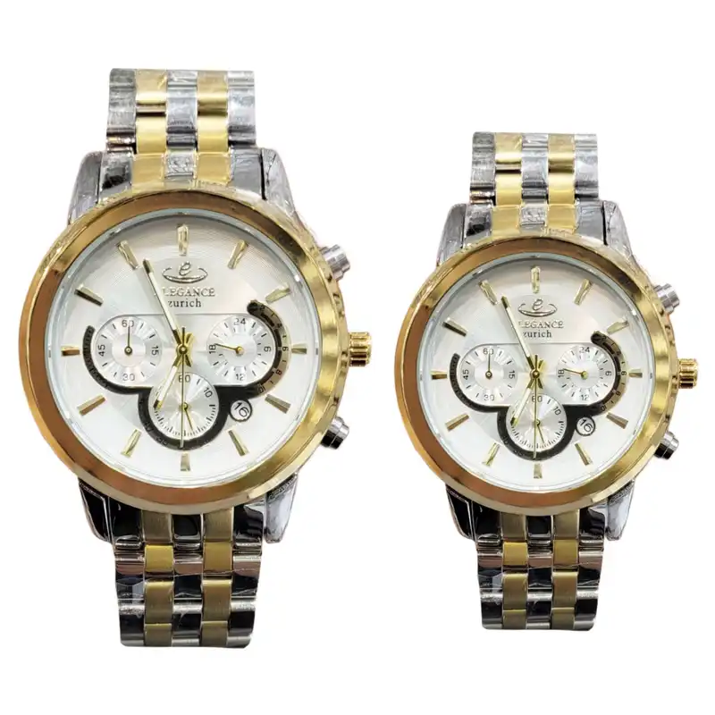 ست ساعت مچی عقربه ای الگانس مدل سه موتوره کرنوگراف کد AvT-4