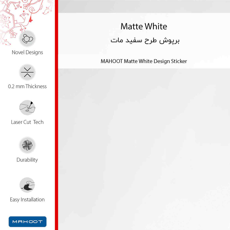 برچسب پوششی ماهوت مدل Matte-White-FullSkin مناسب برای گوشی موبایل موتورولا Edge 30 Fusion