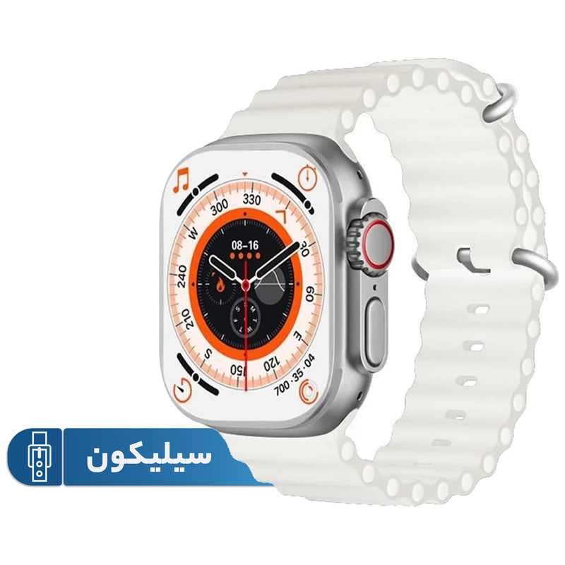 ساعت هوشمند مدل T2000WATCH 2.08 دارای قابلیت های صفحه نمایش رنگی بند سیلیکون