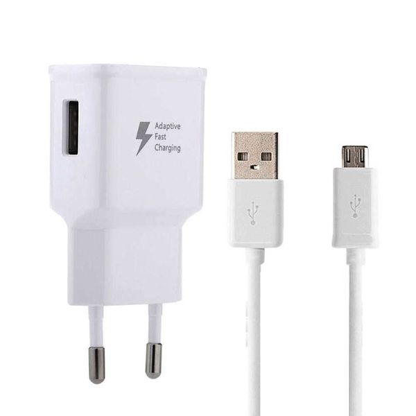 شارژر دیواری سامسونگ مدل EP-TA20EWE به همراه کابل تبدیل micro USB