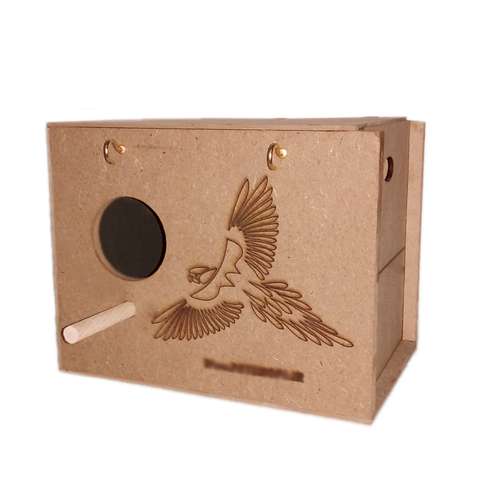 لانه پرنده مدل چوبی طوطی برزیلی