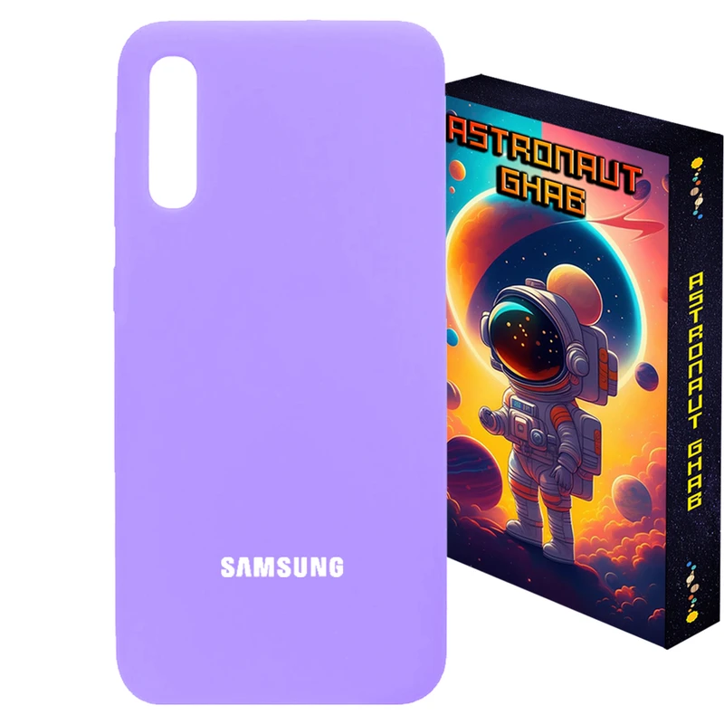 کاور استرونات قاب مدل سیلیکونی پاکنی اورج مناسب برای گوشی موبایل سامسونگ Galaxy A750 / A7 2018