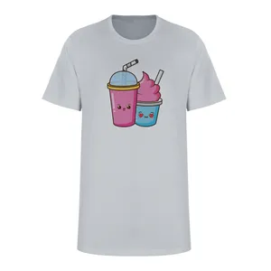 تی شرت آستین کوتاه زنانه مدل شیک کد L271 رنگ طوسی