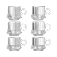 فنجان دلی سوگا مدل شیاردار و فانتزی کد B900 بسته 6 عددی