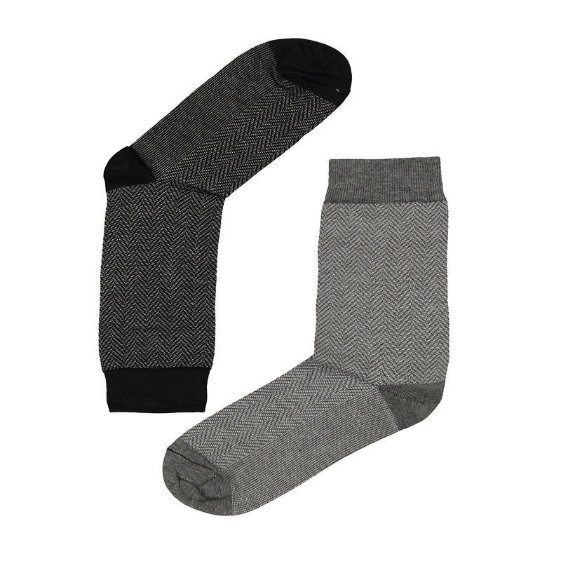جوراب مردانه مدل دو فس کد 101/1 مجموعه 2 عددی