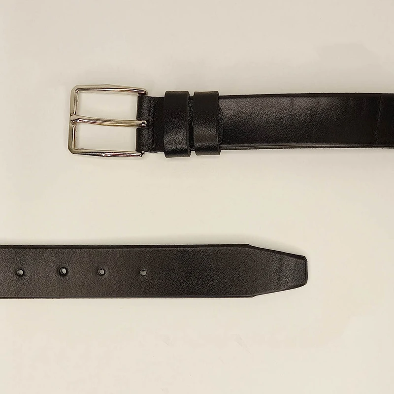 عکس شماره 3 : کمربند مردانه چرم گردو مدل ساده چرم طبیعی گاومیش کد k101