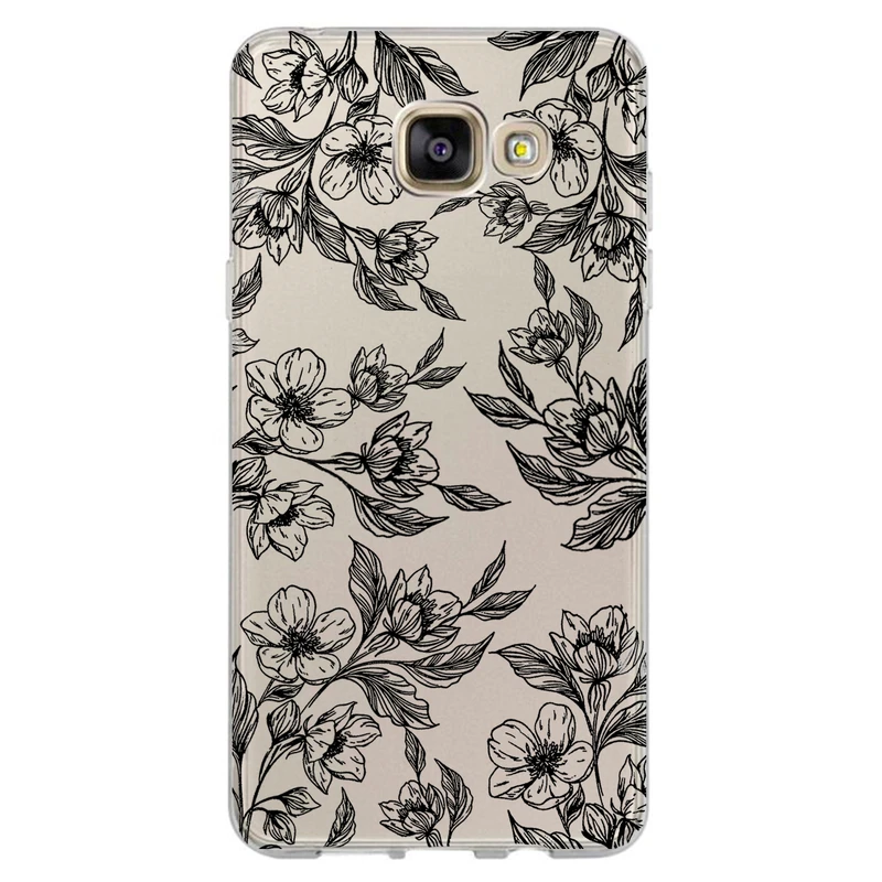 کاور مگافون طرح گل مدل C50-B مناسب برای گوشی موبایل سامسونگ Galaxy A7 2016 / A710