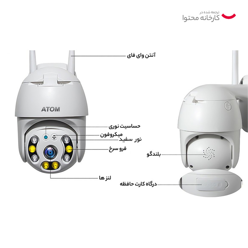 دوربین مداربسته تحت شبکه اتم مدل S2240