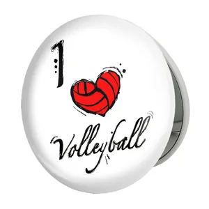 آینه جیبی خندالو طرح والیبال Volleyball مدل تاشو کد 26429 