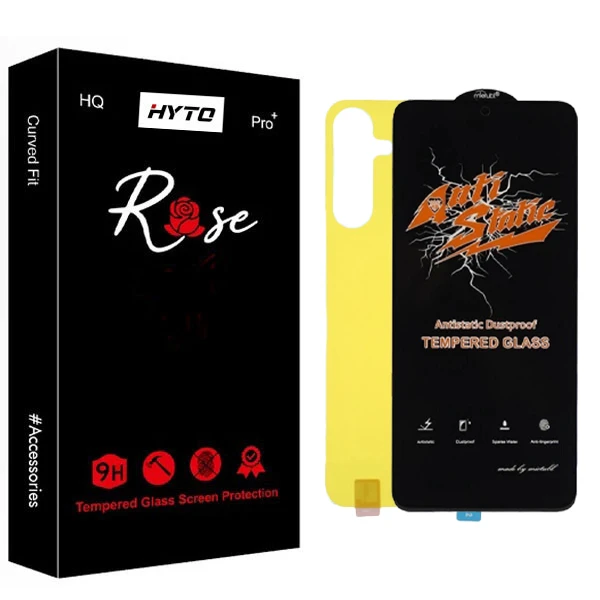 محافظ صفحه نمایش هیتو مدل Rose Antistatic مناسب برای گوشی موبایل سامسونگ Galaxy A16 به همراه محافظ پشت گوشی