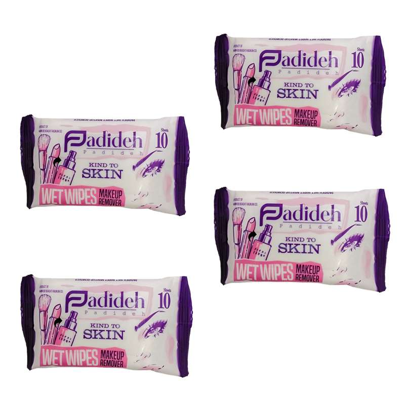 دستمال مرطوب پدیده مدل SHEETS 10 بسته 4 عددی