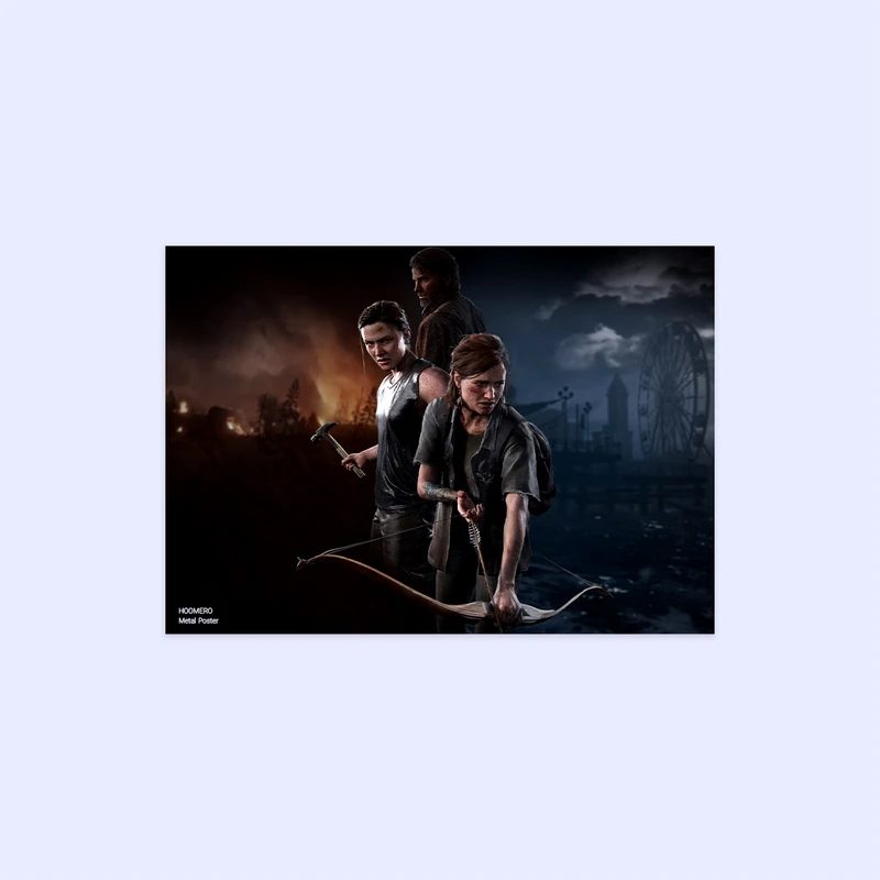 پوستر هومرو مدل فلزی طرح The last of us  کد PS767