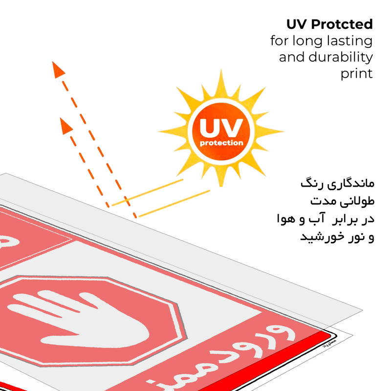 برچسب ایمنی مستر راد طرح هشدار ورود ممنوع مدل HSE-OSHA-0893
