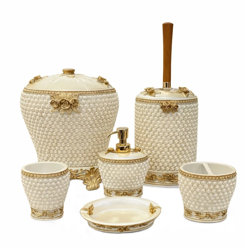 ست سرویس بهداشتی 6 تکه مدل شکوفه