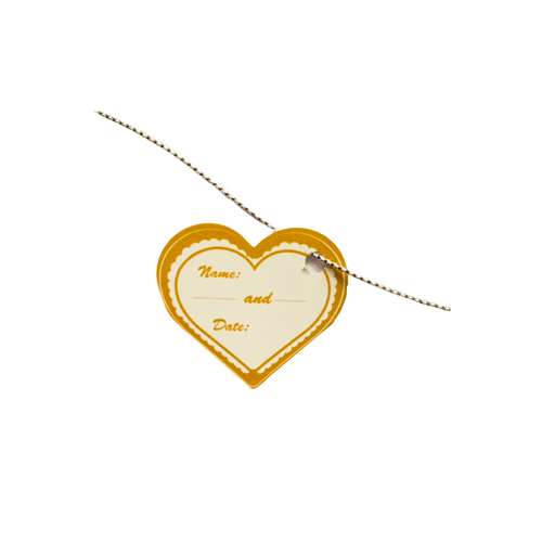 کارت دعوت  طرح قلب مدل اتیکت بسته 25 عددی