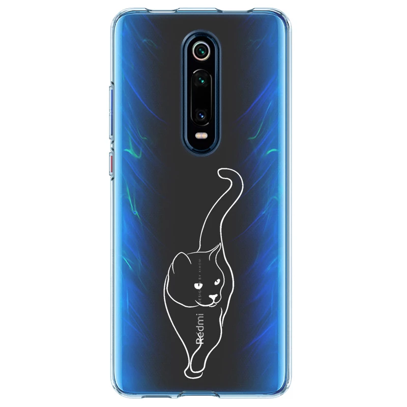 کاور مگافون طرح گربه مدل C60-W مناسب برای گوشی موبایل شیائومی Redmi K20 / K20 Pro