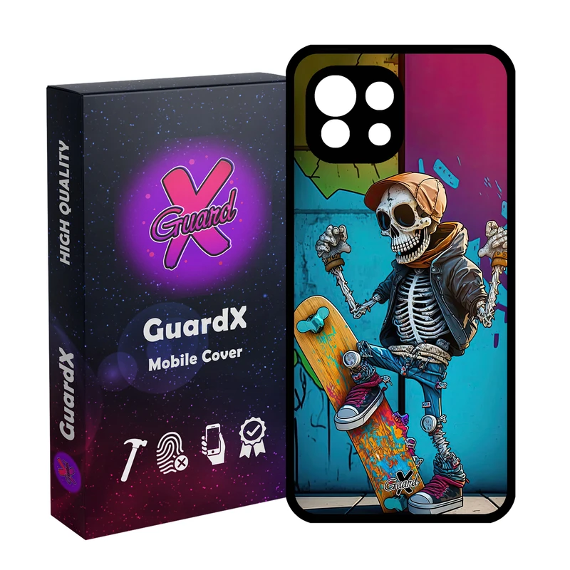 کاور گارد ایکس طرح اسکلت مدل Glass10603 مناسب برای گوشی موبایل شیائومی  MI 11 Lite