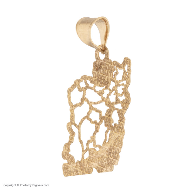 نیم ست طلا 18 عیار زنانه مایا ماهک مدل MS0690 طرح نقشه ایران