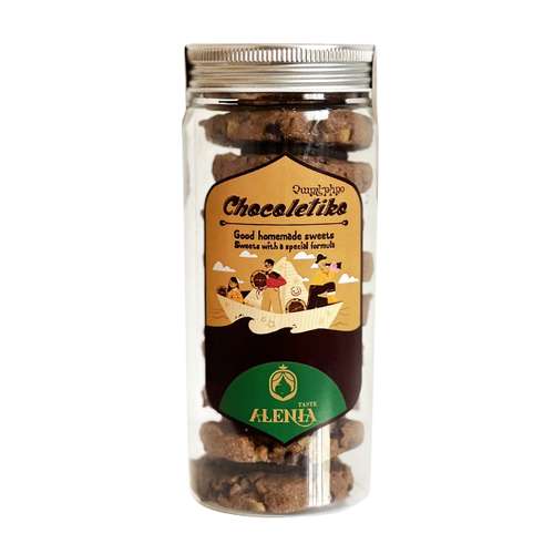 شیرینی کوکی با مغز گردو و شکلات چیپسی آلنیا - 350 گرم