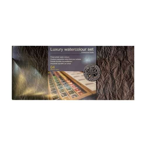 آبرنگ 64 رنگ افرا مدل لاکچری
