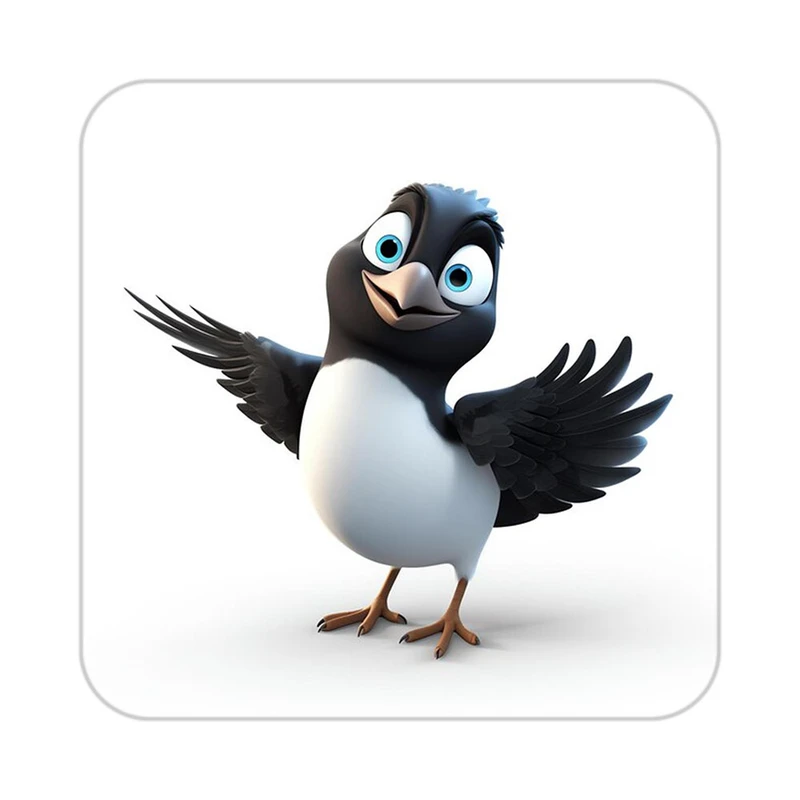 زیر لیوانی کاکتی طرح حیوانات کارتونی مدل mp27581