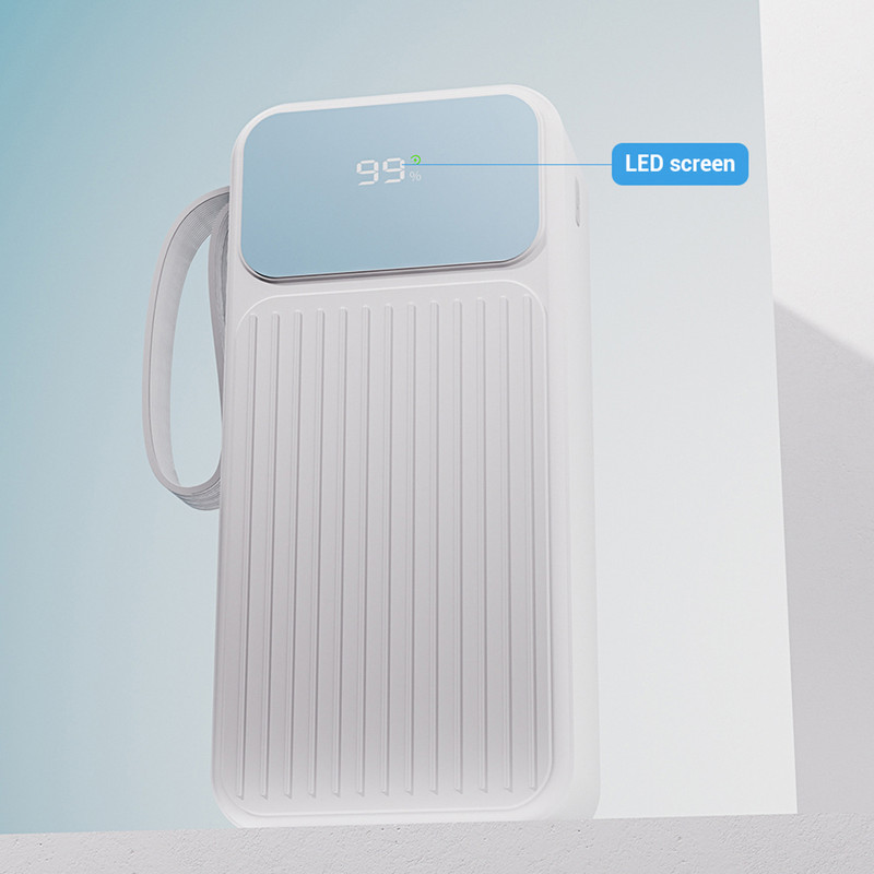 پاوربانک پی زد ایکس مدل V31 Fast Charge 22.5W Cabled ظرفیت 30000 میلی آمپر ساعت