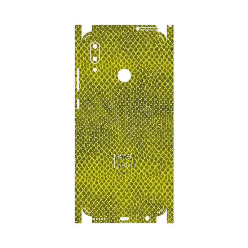 برچسب پوششی ماهوت مدل Yellow Snake Skin-FullSkin مناسب برای گوشی موبایل هوآوی P Smart 2019