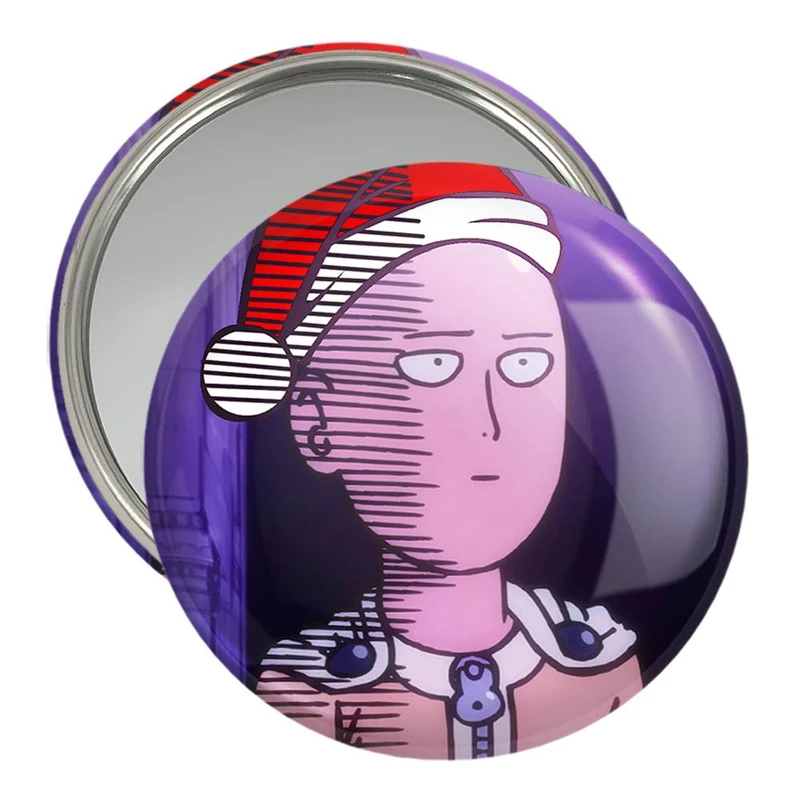آینه جیبی خندالو مدل سایتاما انیمه مرد تک مشتی One Punch Man  کد 11403