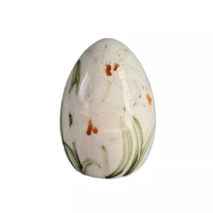 تخم مرغ تزیینی مدل نقاشی شده با دست گل یاسی