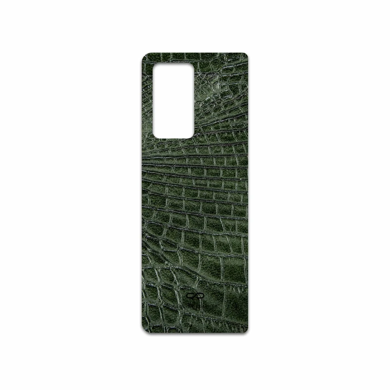 برچسب پوششی ماهوت مدل Green-Crocodile-Leather مناسب برای گوشی موبایل سامسونگ Galaxy Z FOLD 2