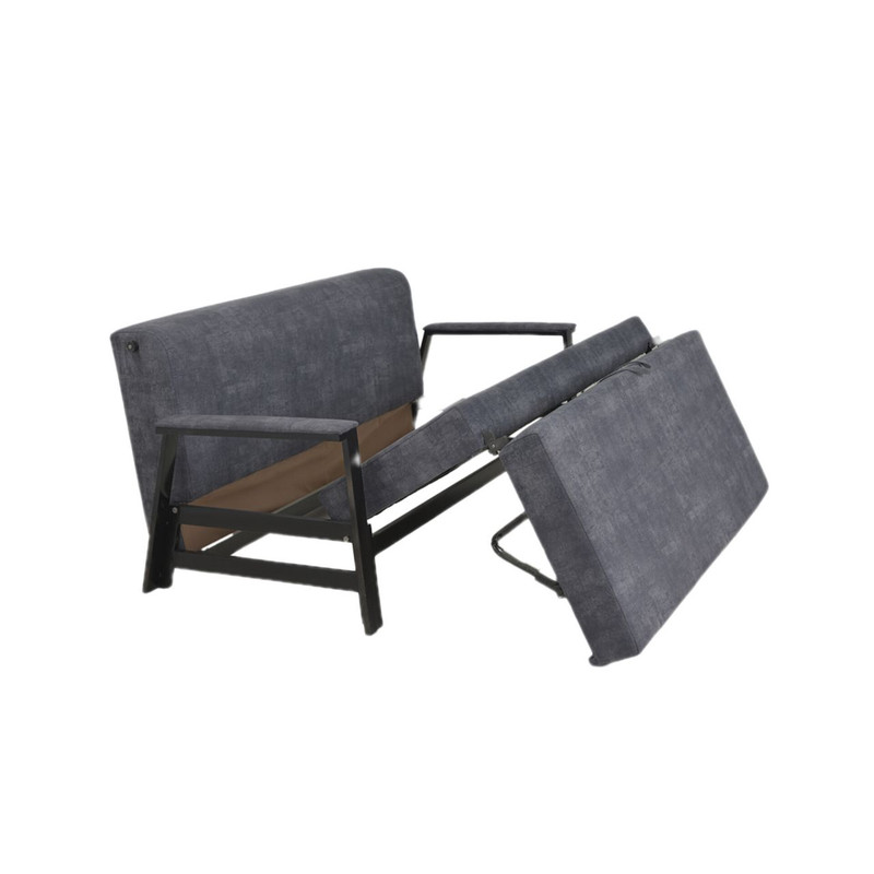 مبل تختخواب شو 2 نفره اورنگ مدل زیرهم رو دسته فلزی